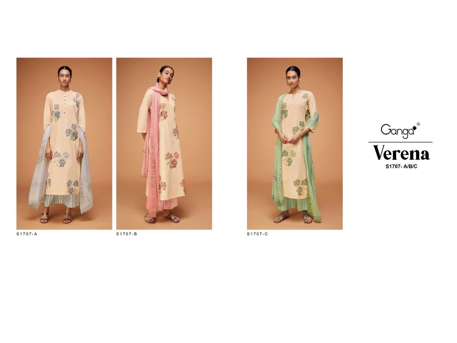 Verena S1707 By Ganga Cotton Salwar Suit Catalog